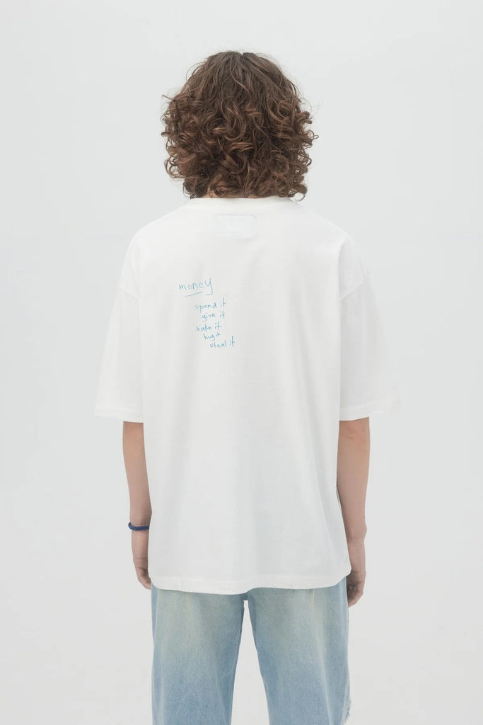 DOMREBEL - CASH T-SHIRT - White-T-shirt_Dom Rebel-Aritmetik-montreal