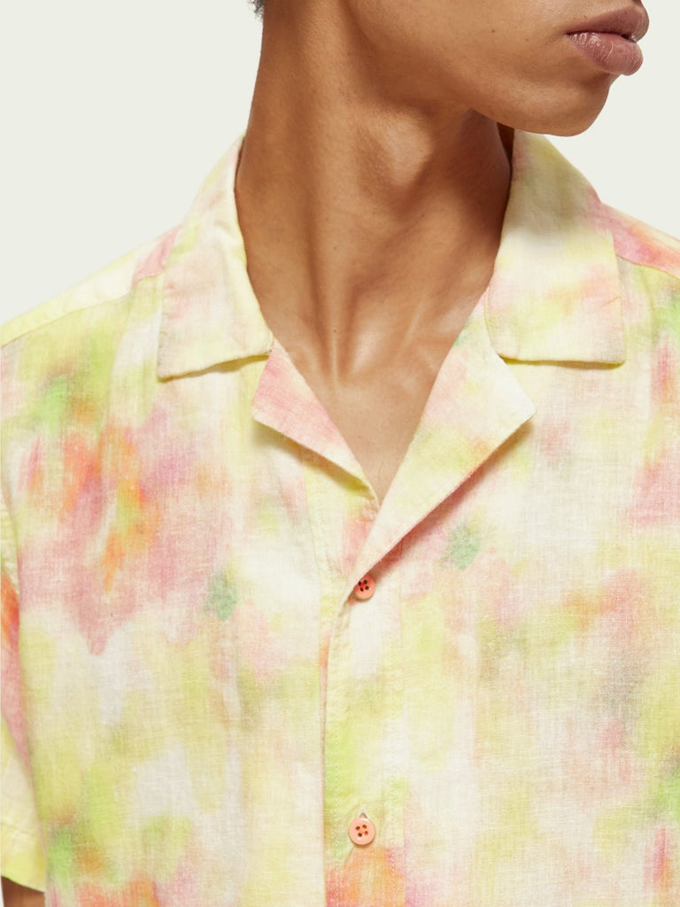 Tie-dye linen-blended camp shirt-Shirt_Scotch & Soda-Aritmetik-montreal