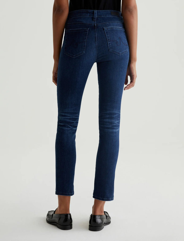 AG JEANS - Mari AG - ed™ Mid - Rise Slim Straight Leg Denim - Blue Essence - JEANS_AG Jeans - Aritmetik - montreal