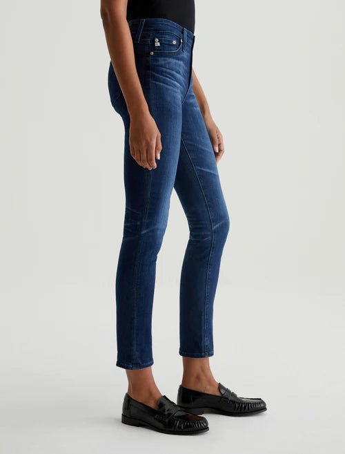 AG JEANS - Mari AG - ed™ Mid - Rise Slim Straight Leg Denim - Blue Essence - JEANS_AG Jeans - Aritmetik - montreal