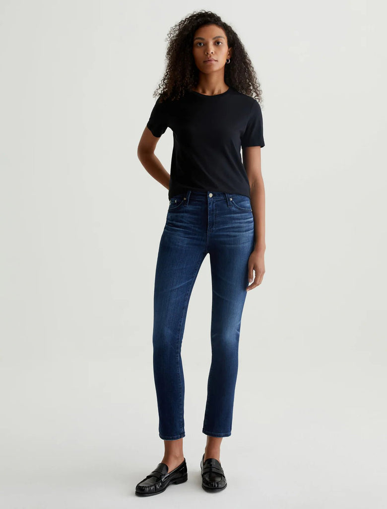 AG JEANS - Mari AG - ed™ Mid - Rise Slim Straight Leg Denim - Blue Essence - JEANS_AG Jeans - Aritmetik - montreal