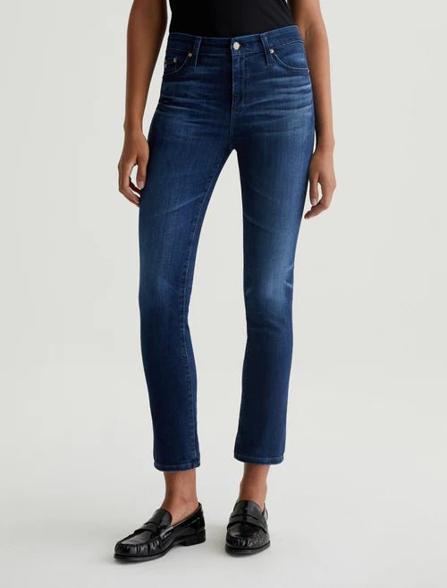 AG JEANS - Mari AG - ed™ Mid - Rise Slim Straight Leg Denim - Blue Essence - JEANS_AG Jeans - Aritmetik - montreal