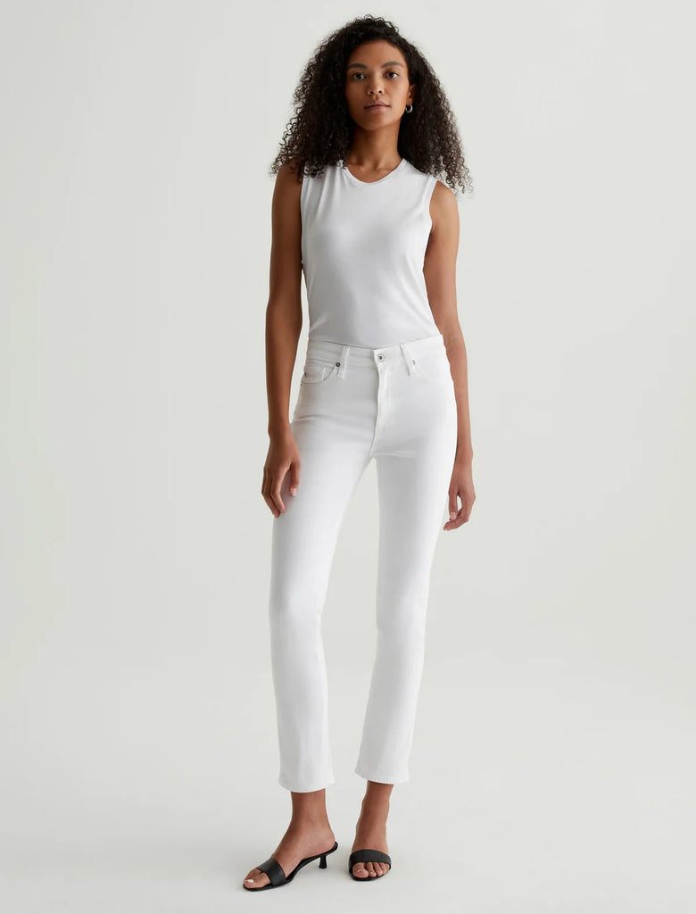 AG JEANS - Mari MID - RISE SLIM STRAIGHT - White - PANTS_AG Jeans - Aritmetik - montreal