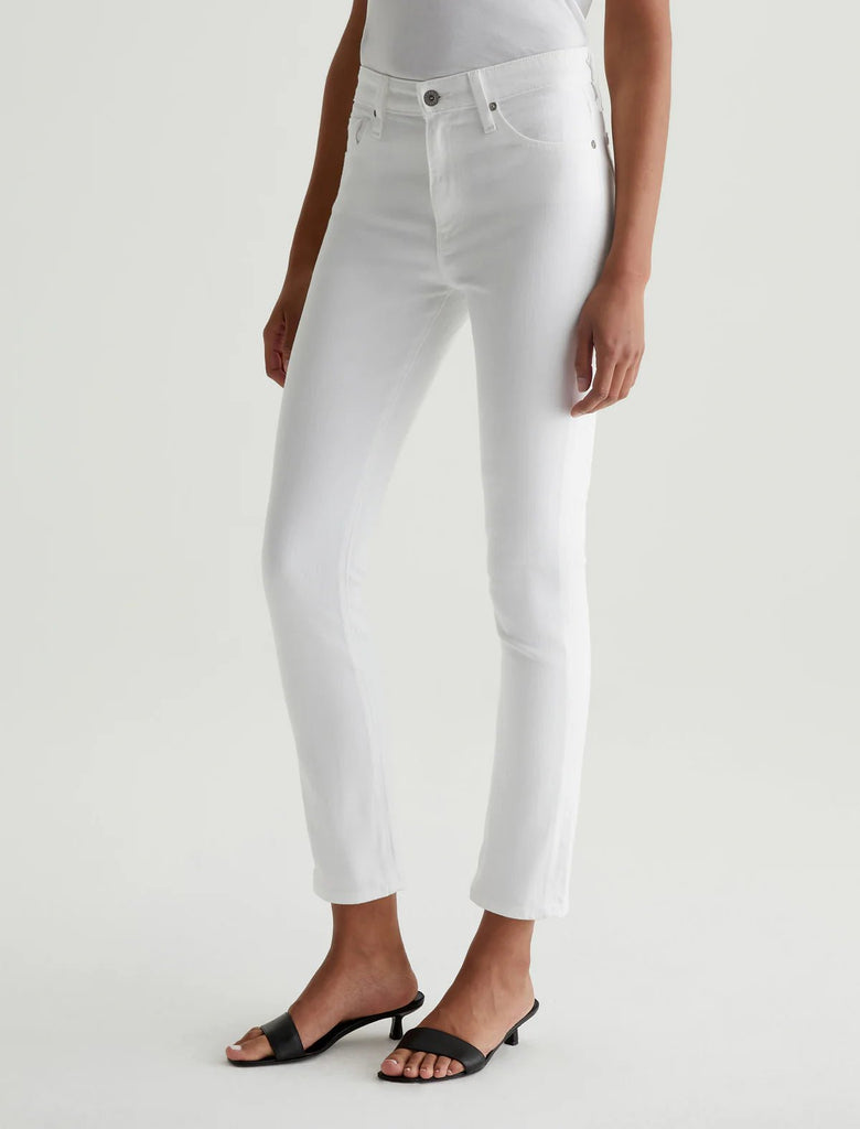 AG JEANS - Mari MID - RISE SLIM STRAIGHT - White - PANTS_AG Jeans - Aritmetik - montreal