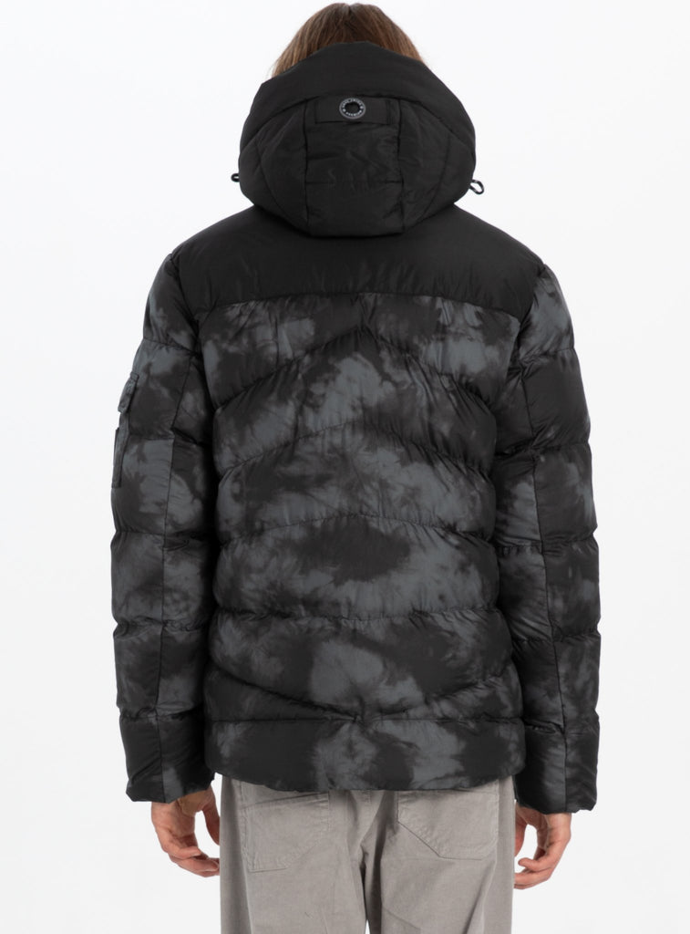 ALLTON - Engineered quilted Puffer printed Jacket - Slate - Winter Jacket_Point Zero - Aritmetik - montreal