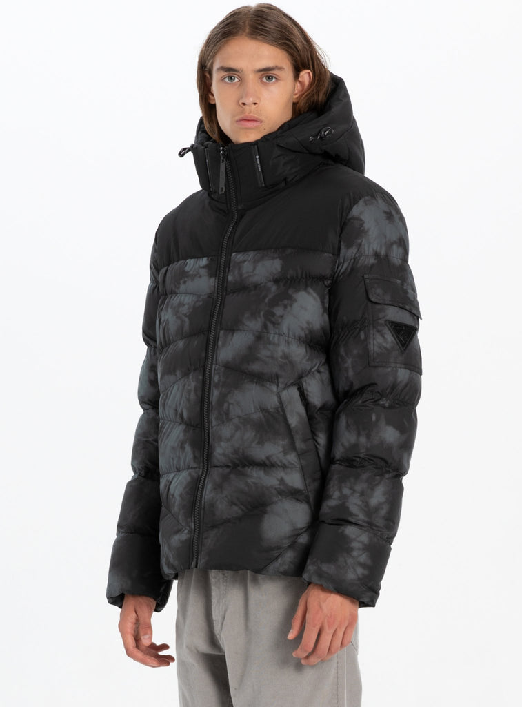 ALLTON - Engineered quilted Puffer printed Jacket - Slate - Winter Jacket_Point Zero - Aritmetik - montreal