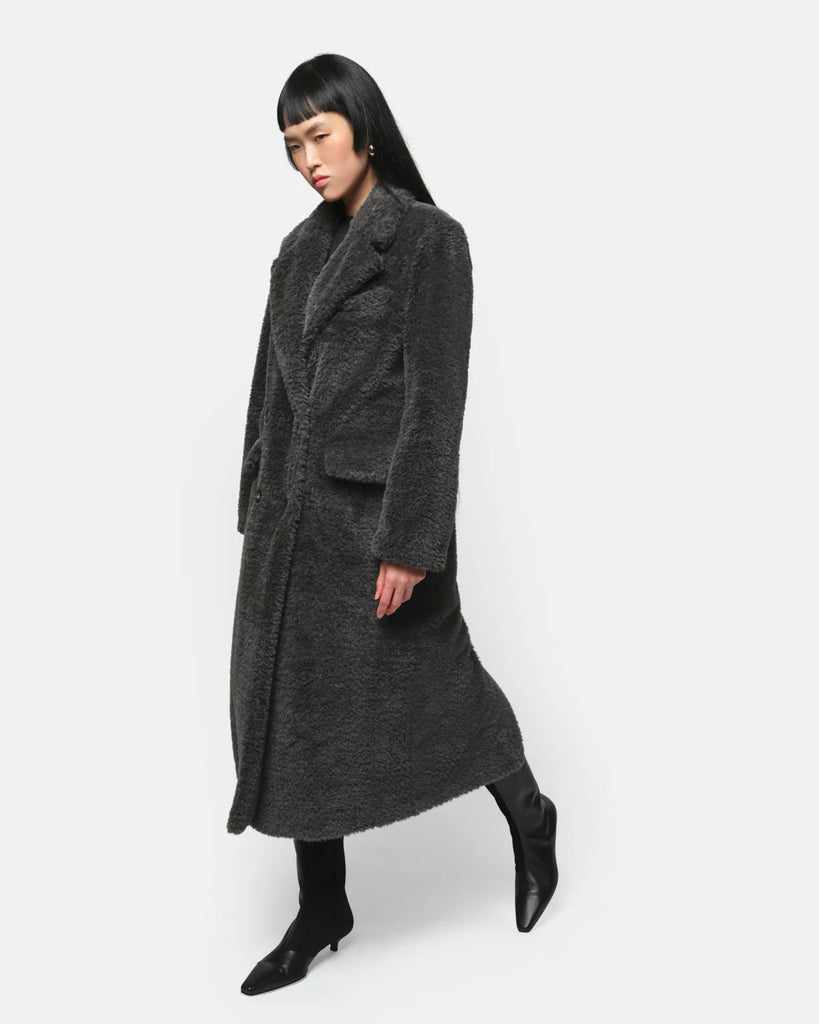 APPARIS - ASTRID PEACOAT - CHARCOAL - Trench Coat_APPARIS - Aritmetik - montreal