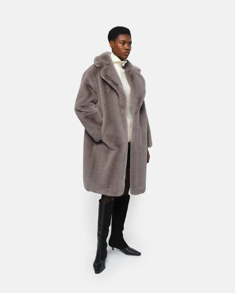 APPARIS - STEFFI COAT - GREY - Trench Coat_APPARIS - Aritmetik - montreal