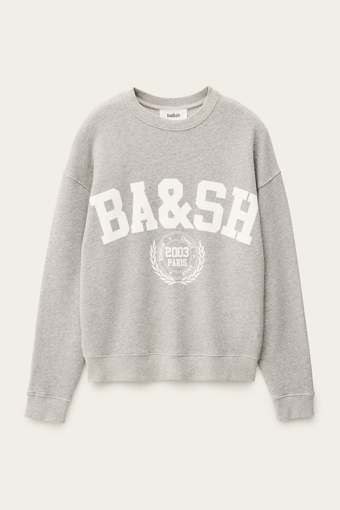 ba&sh - benjamin sweat - grey - Crew Neck_ba&sh - Aritmetik - montreal