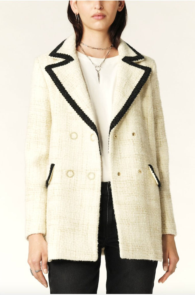 ba&sh - fiara wool jacket - beige - Jacket_ba&sh - Aritmetik - montreal