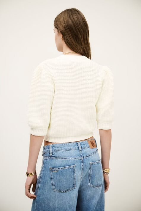 BA&SH - GARANCE Buttoned cardigan - beige - Cardigan_ba&sh - Aritmetik - montreal