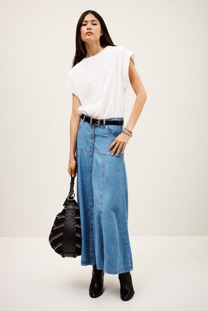 ba&sh - LADDIE Long flared skirt - SKIRT_ba&sh - Aritmetik - montreal