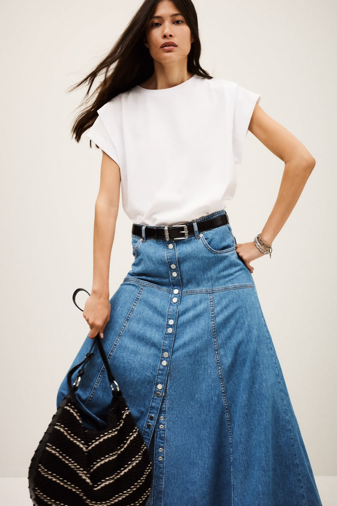 ba&sh - LADDIE Long flared skirt - SKIRT_ba&sh - Aritmetik - montreal