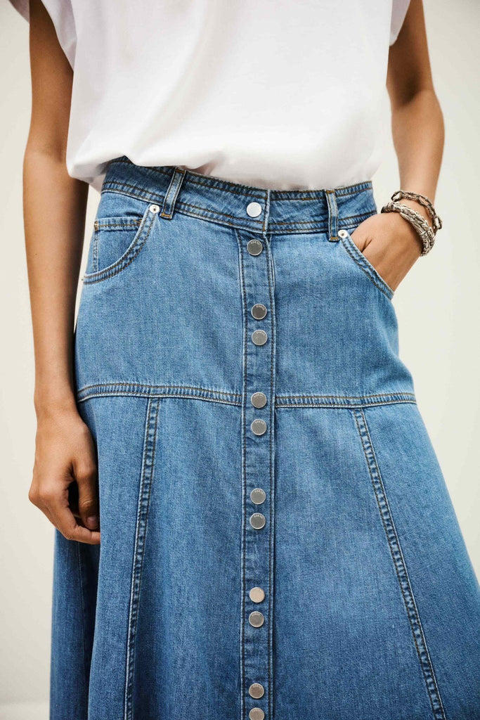 ba&sh - LADDIE Long flared skirt - SKIRT_ba&sh - Aritmetik - montreal