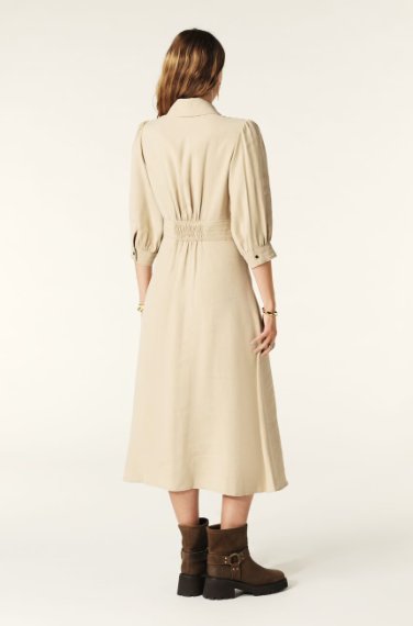 ba&sh - LETTRA DRESS - BEIGE - Dress_ba&sh - Aritmetik - montreal