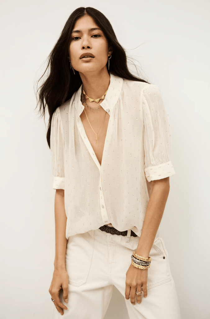 ba&sh - Mimi Shirt - Beige - Shirt_ba&sh - Aritmetik - montreal