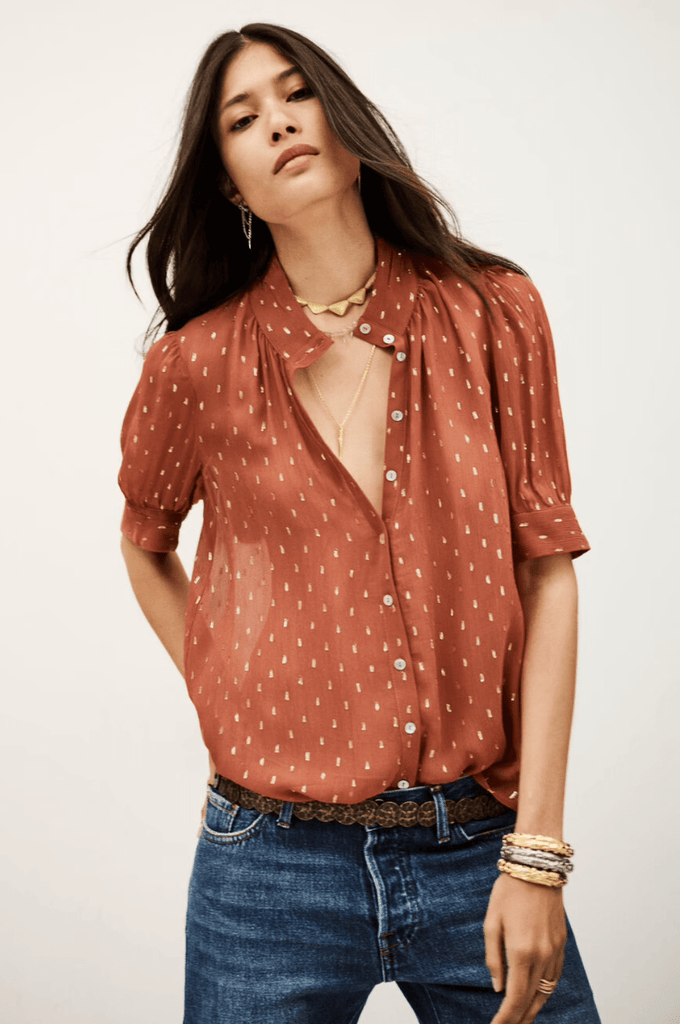 ba&sh - Mimi Shirt - Brown - Shirt_ba&sh - Aritmetik - montreal