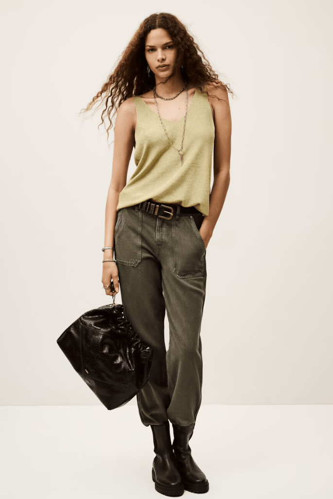 ba&sh - zuani Tank - gold - Tank Top_ba&sh - Aritmetik - montreal