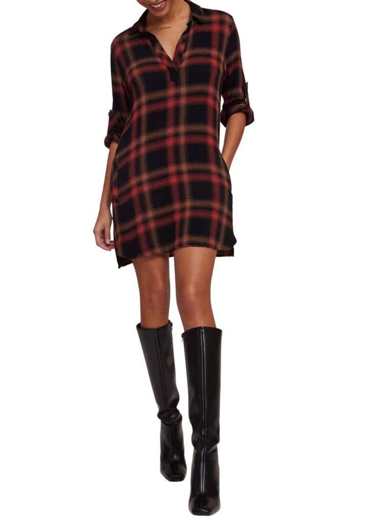 Bella Dahl - Aline Dress - plaid - Dress_Bella Dahl - Aritmetik - montreal