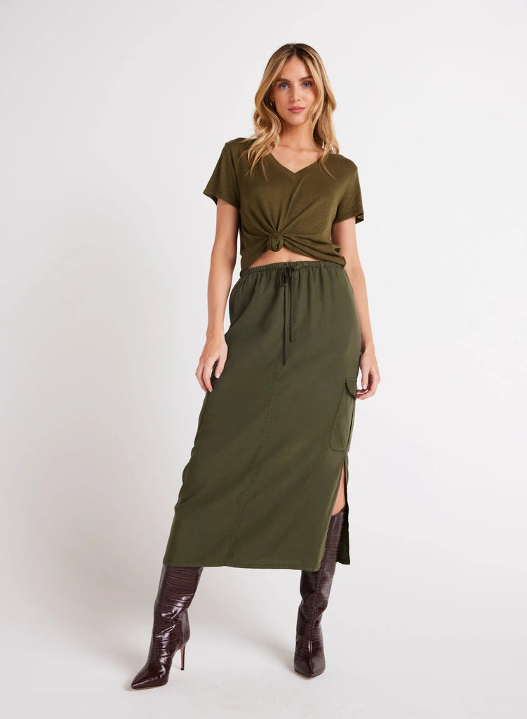 Bella Dahl - Cargo Midi Skirt - Italian Herb - SKIRT_Bella Dahl - Aritmetik - montreal