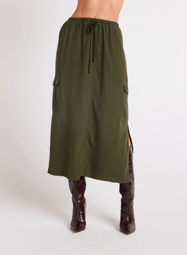 Bella Dahl - Cargo Midi Skirt - Italian Herb - SKIRT_Bella Dahl - Aritmetik - montreal