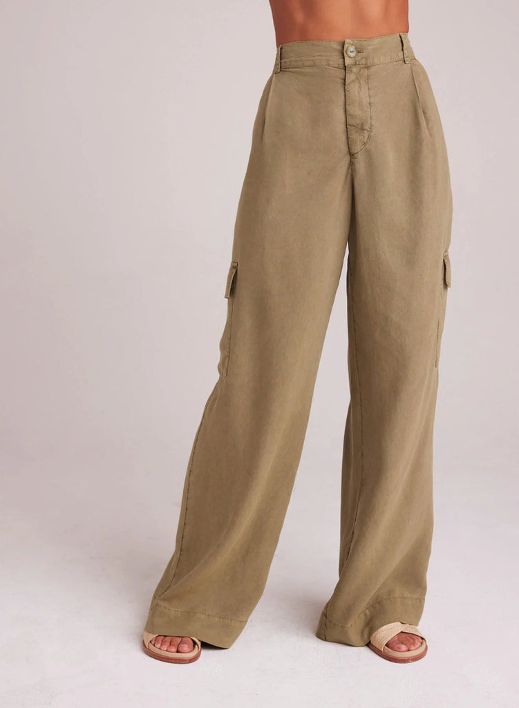 Bella Dahl - Cargo Wide Leg - French Olive - Cargo Pants_Bella Dahl - Aritmetik - montreal