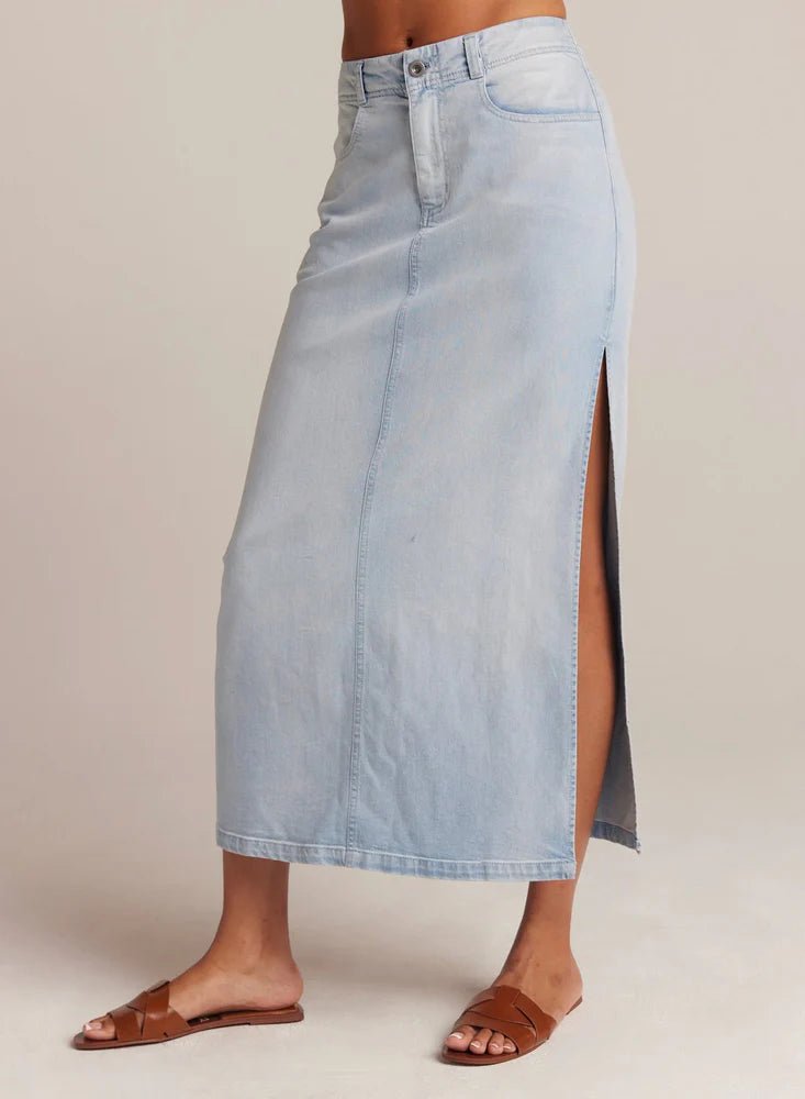 Bella Dahl - Indigo Side Slit Skirt - Light Denim - SKIRT_Bella Dahl - Aritmetik - montreal