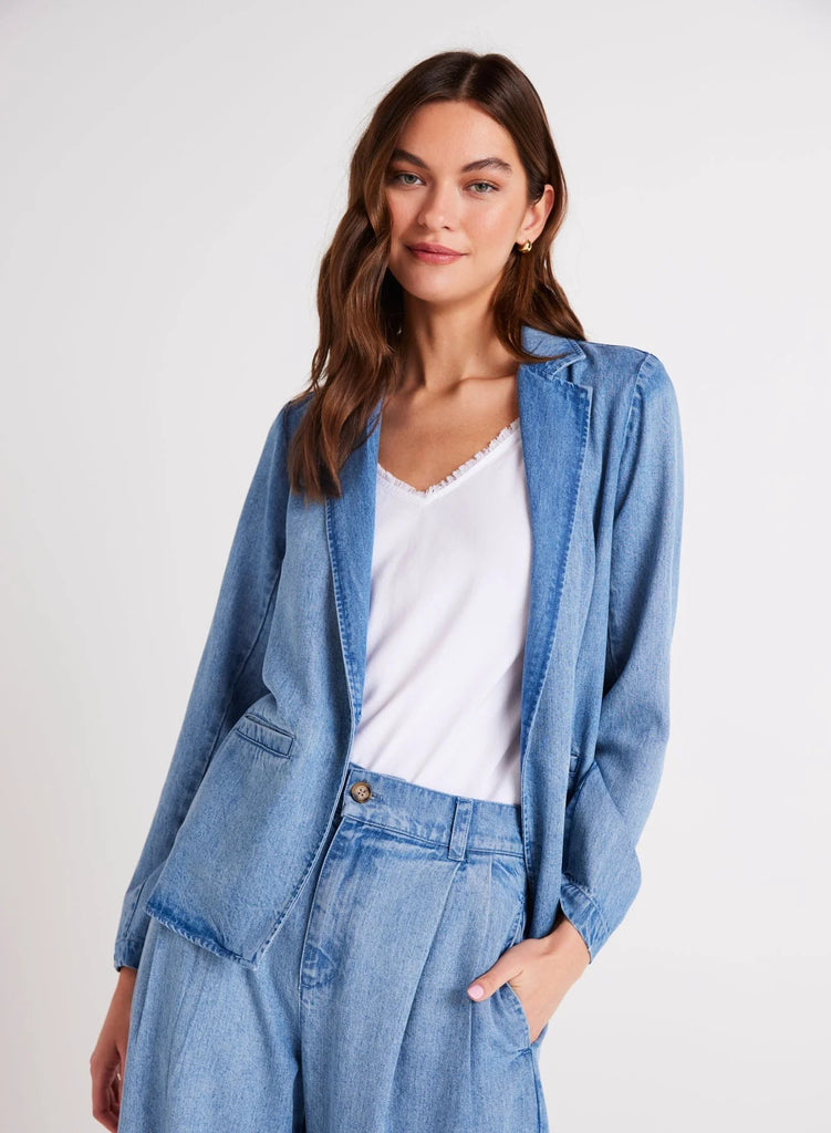 Bella Dahl - Jagger Easy Longline Blazer - Vintage Horizon Wash - Blazer_Bella Dahl - Aritmetik - montreal