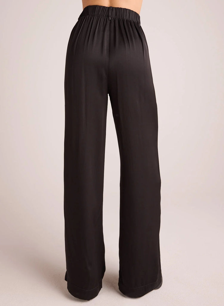 Bella Dahl - Pleated Wide Leg Trouser - Black - PANTS_Bella Dahl - Aritmetik - montreal