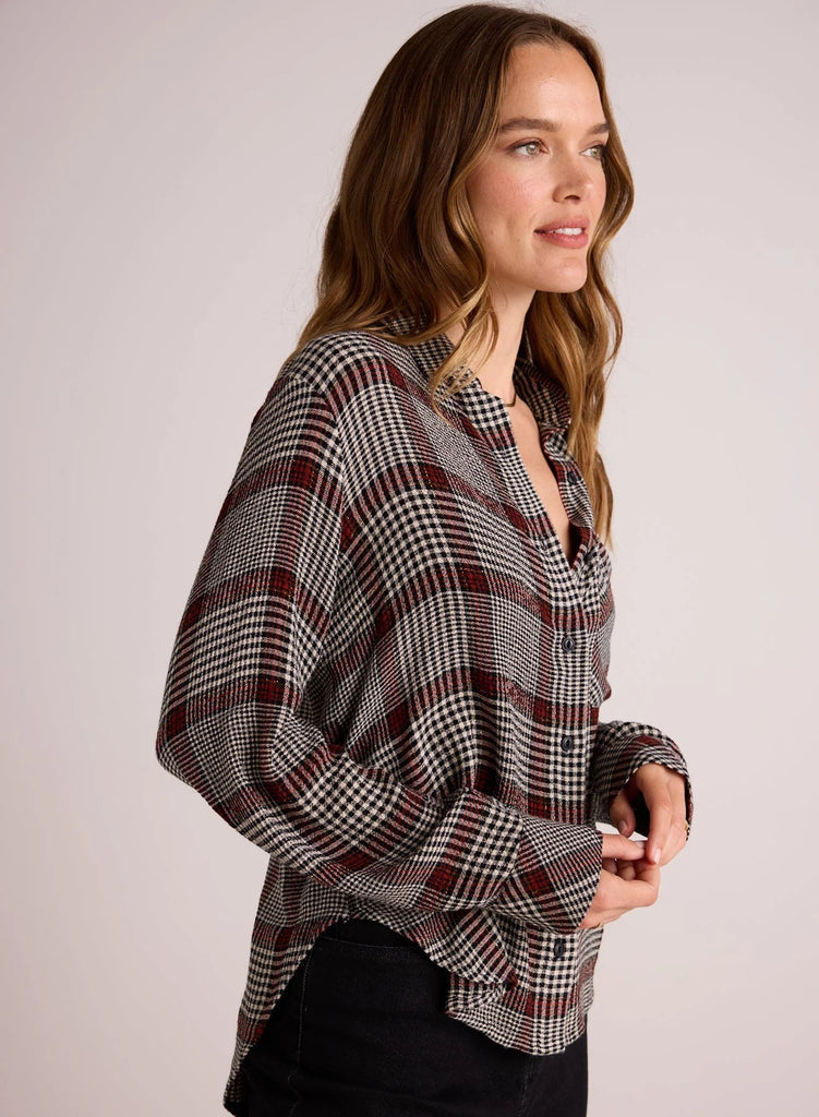 Bella Dahl - Pocket Shirt Tail Button Down - Plaid - Shirt_Bella Dahl - Aritmetik - montreal