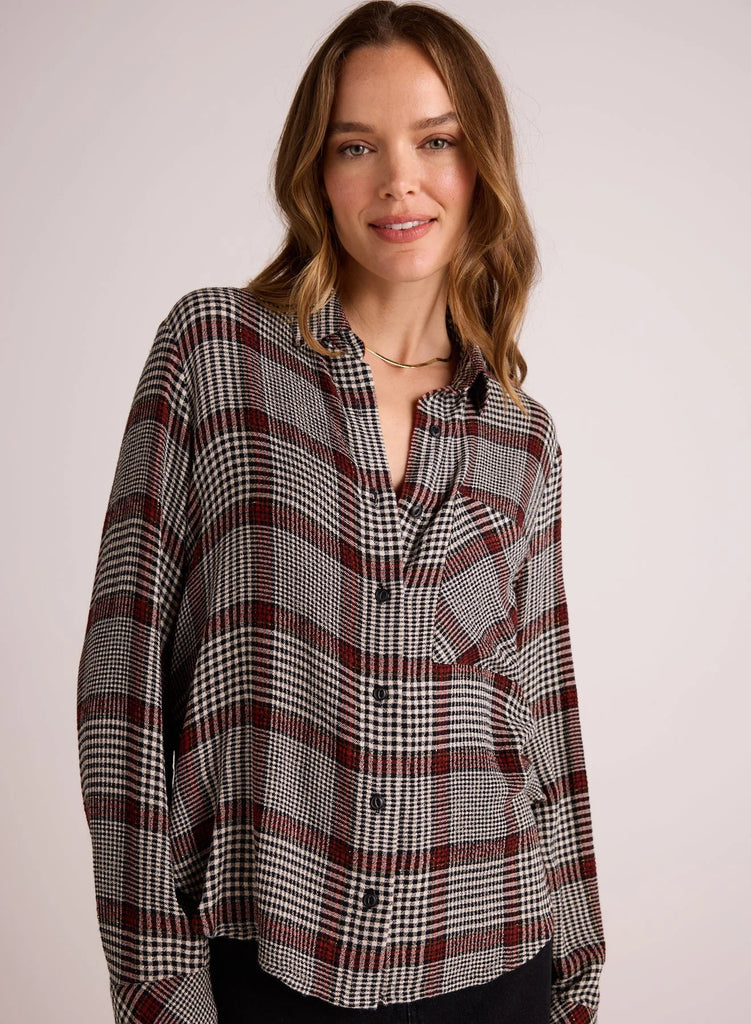 Bella Dahl - Pocket Shirt Tail Button Down - Plaid - Shirt_Bella Dahl - Aritmetik - montreal