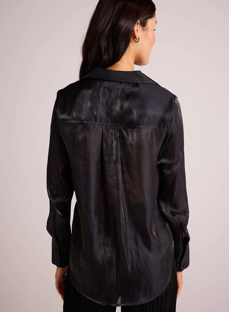 Bella Dahl - Shirt Tail Button Down - Black Shimmer - Shirt_Bella Dahl - Aritmetik - montreal