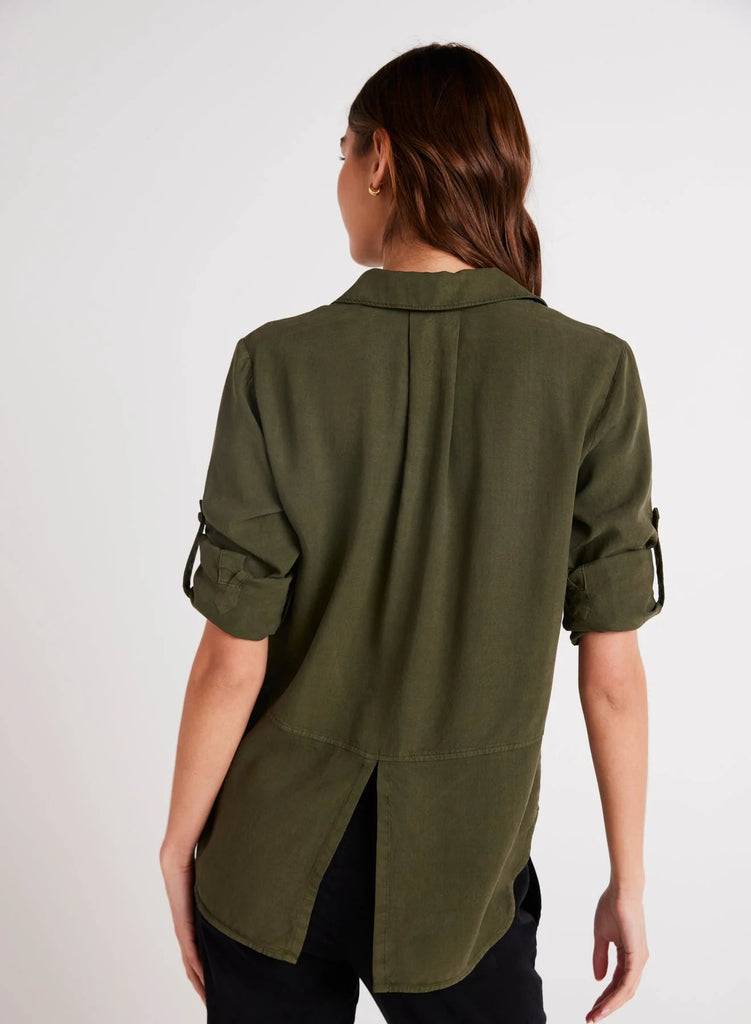 Bella Dahl - Split Back Button Down - Italian Herb - Shirt_Bella Dahl - Aritmetik - montreal