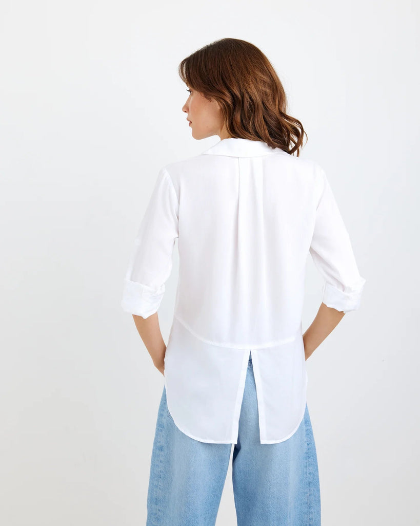 Bella Dahl - Split Back Button Down - White - Shirt_Bella Dahl - Aritmetik - montreal