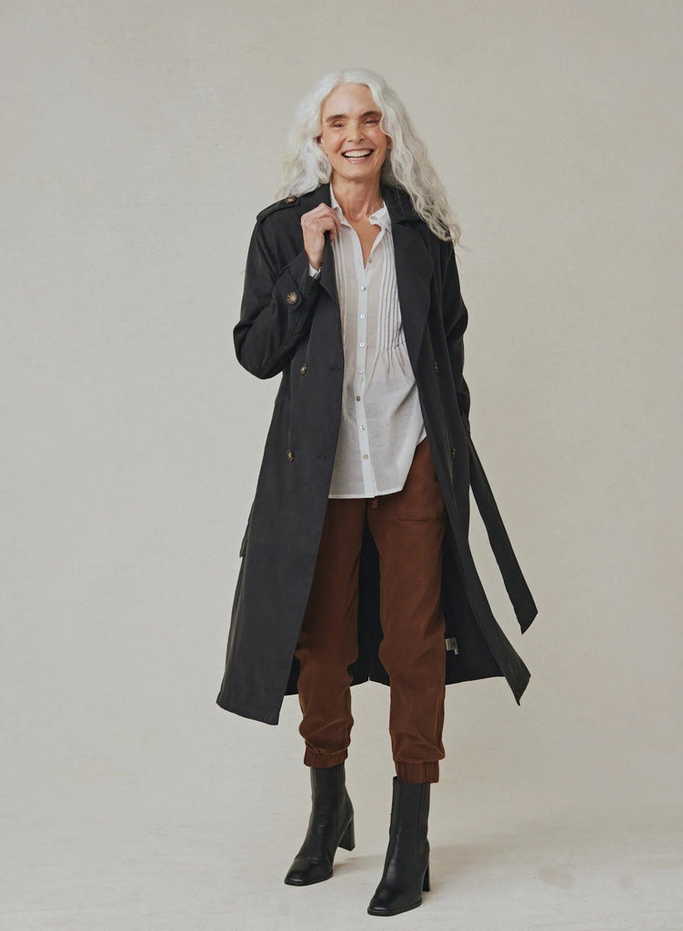 Bella Dahl - Trench Coat - Black - Trench Coat_Bella Dahl - Aritmetik - montreal