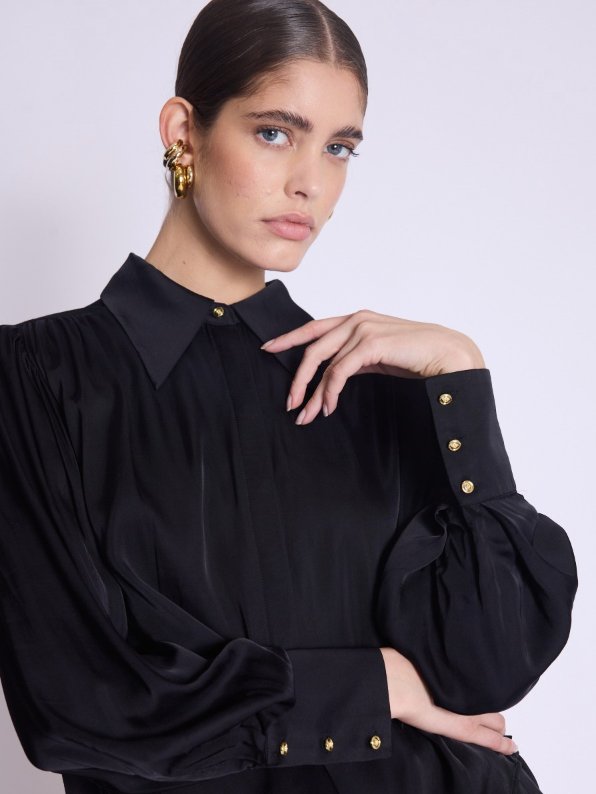 BERENICE - CHARLENE shirt - BLACK - Shirt_BERENICE - Aritmetik - montreal