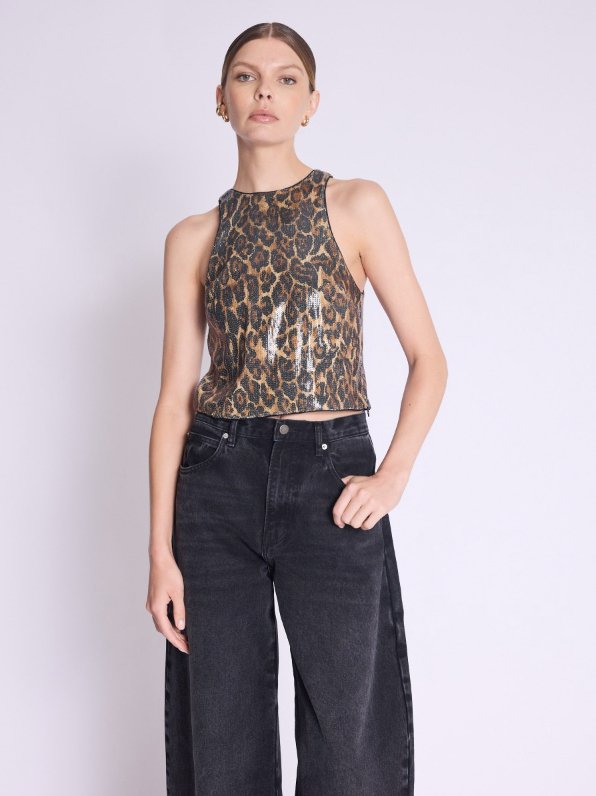 BERENICE - TALLYNA TOP - LEOPARD - Top_BERENICE - Aritmetik - montreal