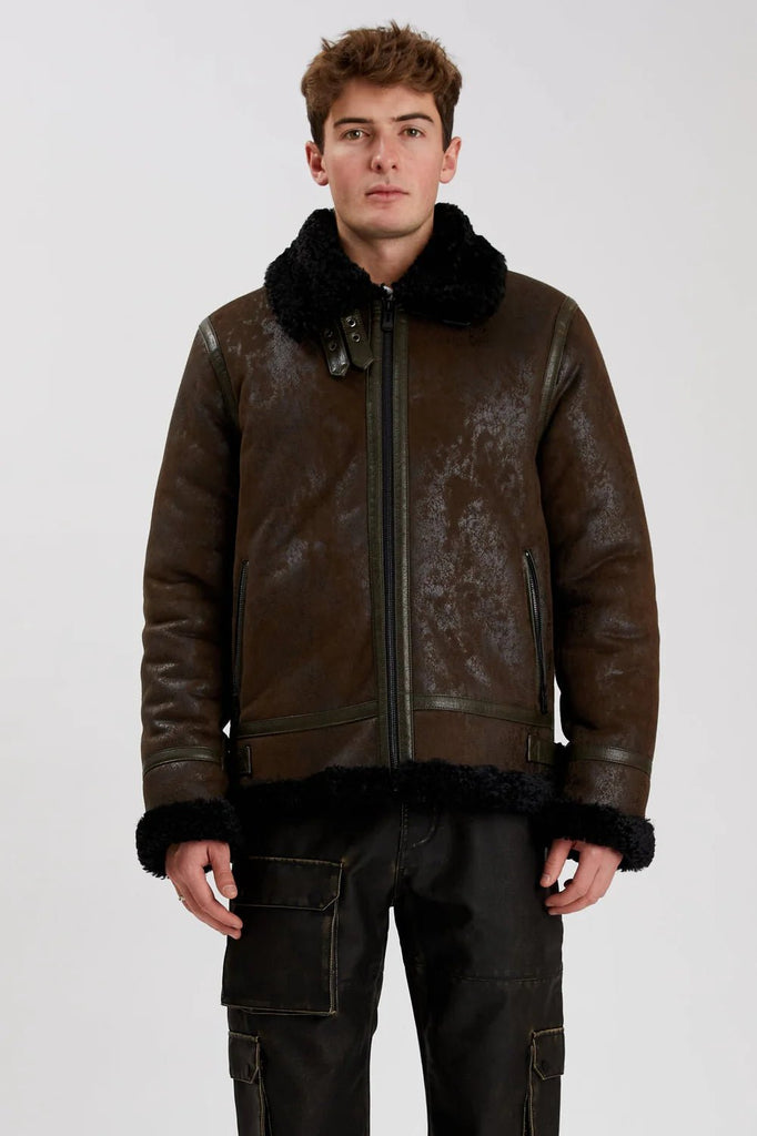 BRADLEY - Aviator vegan shearling jacket - Shearling_Point Zero - Aritmetik - montreal