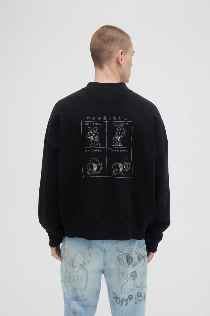 DOM REBEL - BEC SWEATSHIRT - BALCK - Crew Neck_Dom Rebel - Aritmetik - montreal