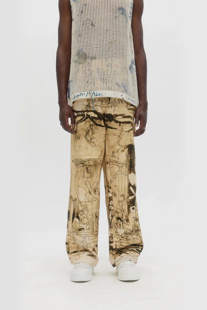 DOMREBEL - ELYSIUM CARGO PANTS - BEIGE - PANTS_Dom Rebel - Aritmetik - montreal