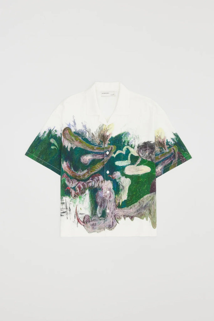 DOMREBEL - PONDSCUM CAMP COLLAR SHIRT - IVORY - Shirt_Dom Rebel - Aritmetik - montreal