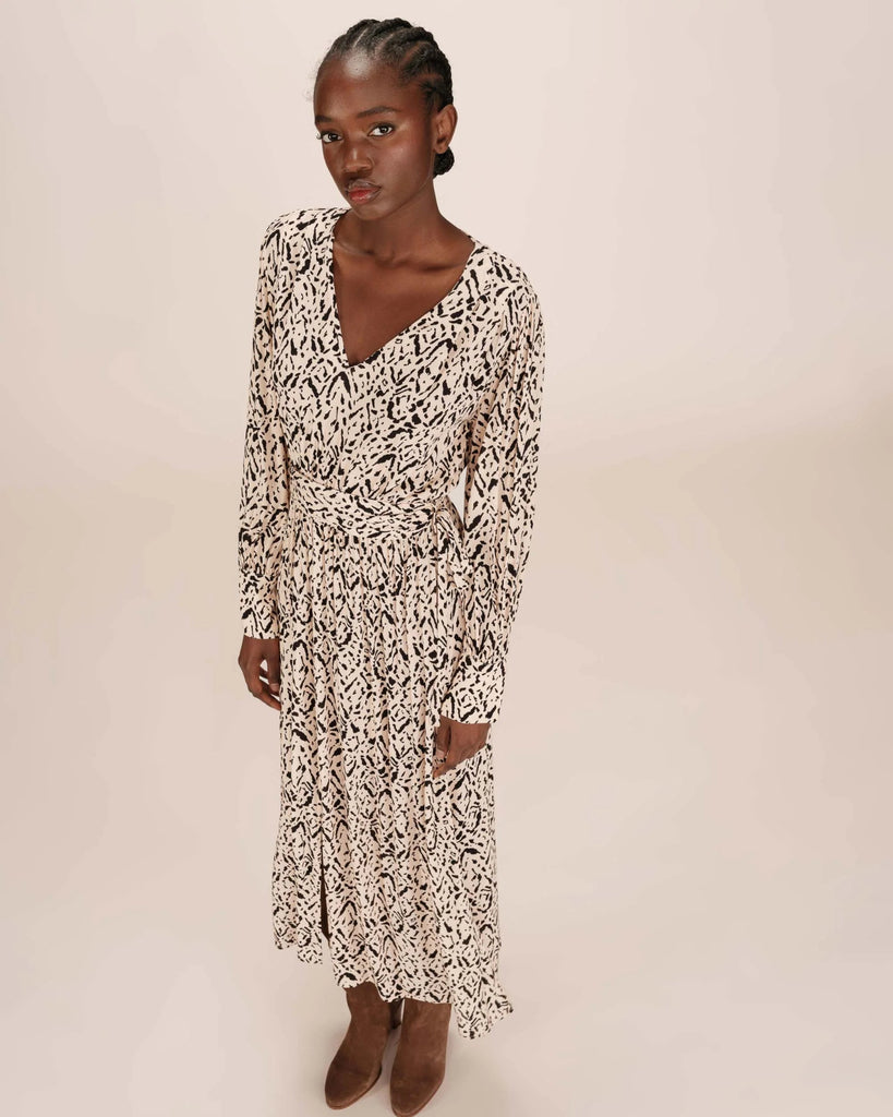 Grace & Mila - Soisson Printed Dress - Vanilla - Dress_Grace & Mila - Aritmetik - montreal