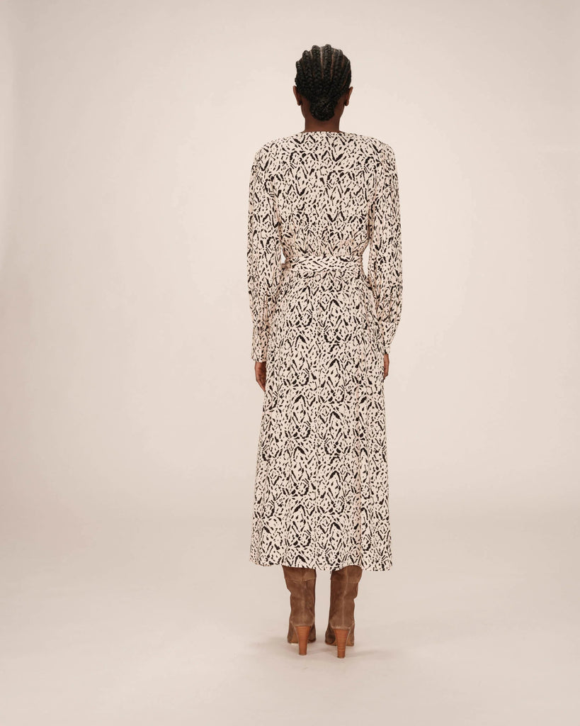 Grace & Mila - Soisson Printed Dress - Vanilla - Dress_Grace & Mila - Aritmetik - montreal