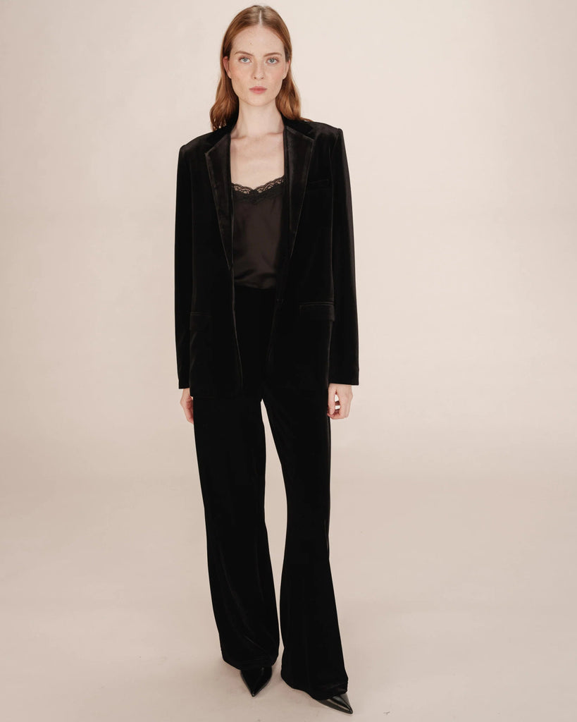 Grace & Mila - Tofu Velvet Blazer - Black - Blazer_Grace & Mila - Aritmetik - montreal