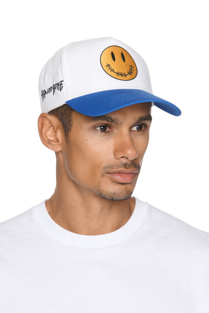 HIP & BONE - TWO TONE BRUSHED COTTON SMILEY SNAP BACK HAT - CAPS_HIP & BONE - Aritmetik - montreal