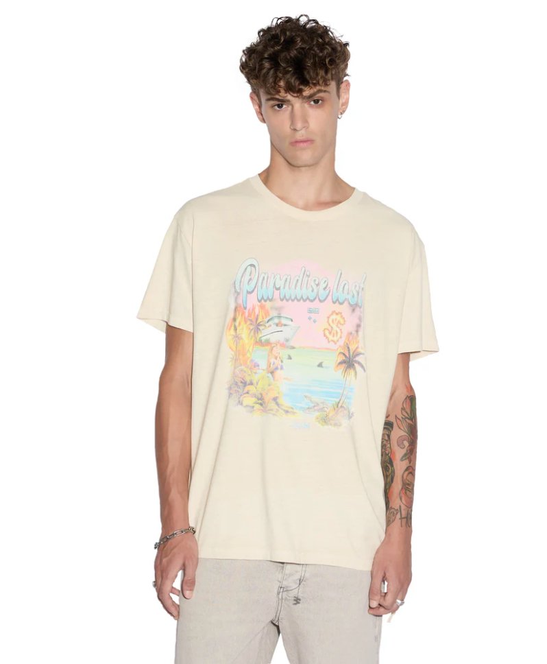 Ksubi - Paradise BIggie Tee Ss - Beige - T-shirt_Ksubi - Aritmetik - montreal