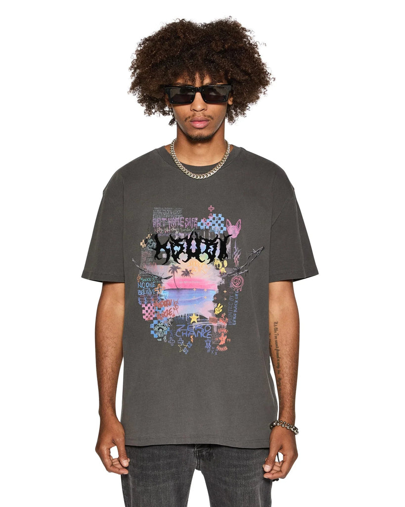 Ksubi - Vandal Biggie Tee Ss - Faded Black - T-shirt_Ksubi - Aritmetik - montreal