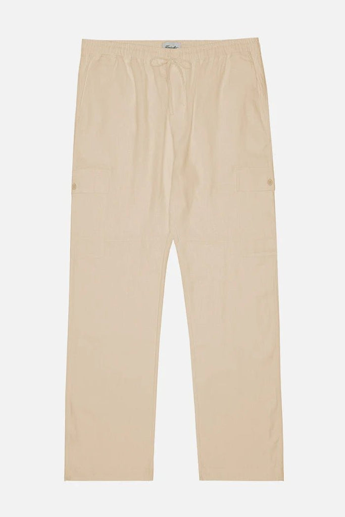 KUWALATEE - CARGO LINEN PANT - BEIGE - PANTS_Kuwallatee - Aritmetik - montreal