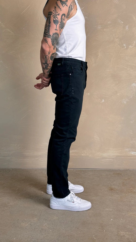 Kuwalla - Super Stretch Knit Slim Denim - Navy - JEANS_Kuwalla - Aritmetik - montreal