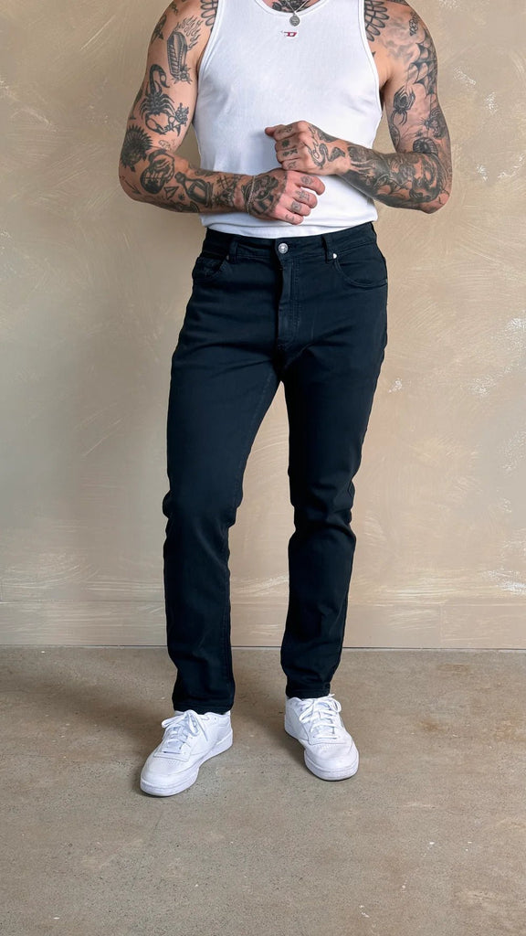 Kuwalla - Super Stretch Knit Slim Denim - Navy - JEANS_Kuwalla - Aritmetik - montreal